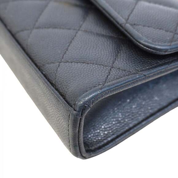 Chanel Matelasse Handbag with Chain Shoulder Strap, Caviar Leather, Black Cha... - Picture 7 of 15